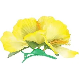 New Yellow Adult Luau Hawaiian Flower Hibiscus Costume Accessory Hair Clips-picture-15