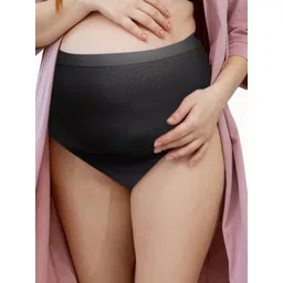 NEWMOM Pack Of 2 High-Rise Seamless Breathable Maternity Support Briefs 0803-213-picture-25