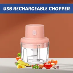 newoutlate Chopper (Electric Rechargeable Chopper) for Kitchen Vegetable Garlic Onion E83 Electric Vegetable & Fruit Chopper-picture-36