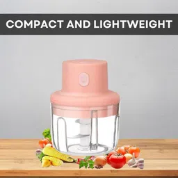 newoutlate Chopper (Electric Rechargeable Chopper) for Kitchen Vegetable Garlic Onion E99 Electric Vegetable & Fruit Chopper-picture-46