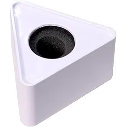 News MIC ID MIC Flag ABS Injection Molding Triangular Microphone Station Logo (White) image 1