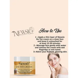 Newsio Set Of 2 De-Tan Cream - Sun Tan Removal Dead Cells With Milk - 50 g Each image 2
