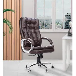 newturn ErgoVerve Premium Leatherette High Back Ergonomic Chair With 2 years warranty Leather Office Executive Chair-picture-11