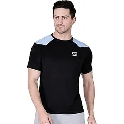 NEXGO Men's Slim Dry Fit Half Sleeve T Shirt - Quick Dry Lycra Sports Training Tee for Gym, Running, Workout-picture-38