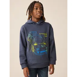 NEXT Boys Graphic Printed Hooded Sweatshirt-picture-47