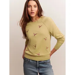 NEXT Conversational Printed Raglan Sleeves Pullover Sweater-picture-27