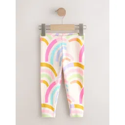 NEXT Girls Ribbed Printed Leggings-picture-10