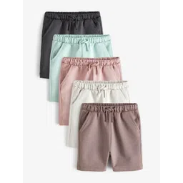 NEXT Infant Boys Pack of 5 Pure Cotton Jersey Shorts-picture-48