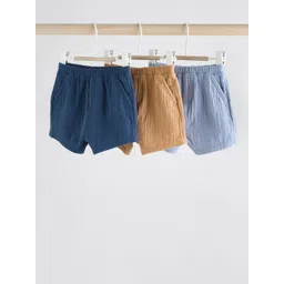 NEXT Kids Boys Pack Of 3 Pure Cotton Shorts-picture-54