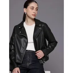 NEXT Lapel Collar Biker Jacket-picture-39
