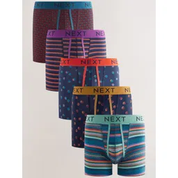 NEXT Men Pack Of 5 Spot Stripe A-Front Trunks-picture-36
