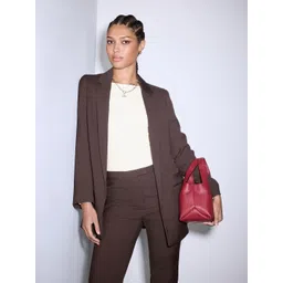 NEXT Notched Lapel Single-Breasted Longline Blazer-picture-15