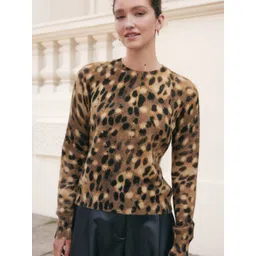 NEXT Women Animal Self Design Pullover-picture-11