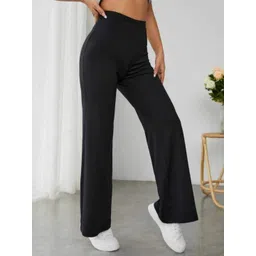 Next One Women Classic Straight Fit High-Rise Easy Wash Trousers-picture-13