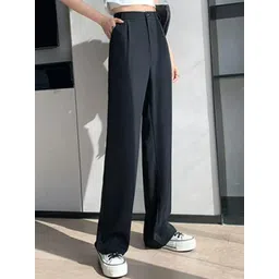 Next One Women High-Rise Pleated Korean Trousers-picture-40