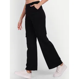 Next One Women Smart Loose Fit High-Rise Easy Wash Cargos-picture-15