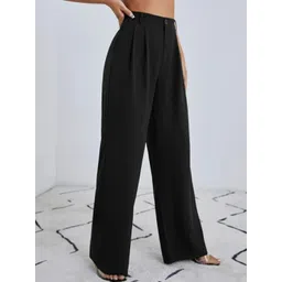 Next One Women Smart Loose Fit High-Rise Easy Wash Trousers-picture-35