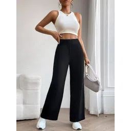 Next One Women Smart Loose Fit High-Rise Easy Wash Trousers-picture-18