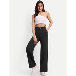 Next One Women Smart Loose Fit High-Rise Easy Wash Trousers-picture-39