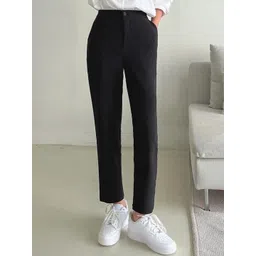 Next One Women Smart Loose Fit High Rise Stretchable Easy Wash Trousers-picture-39