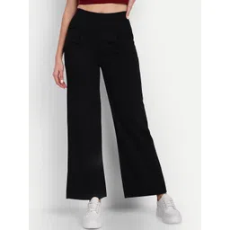 Next One Women Tailored Loose Fit High-Rise Easy Wash Parallel Trousers-picture-19