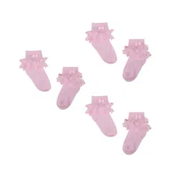 NEXT2SKIN Frill 3 Pairs Of Socks- Pink-picture-10