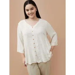 Nexus By Lifestyle Beige Regular Fit Embroidered Shirt-picture-17