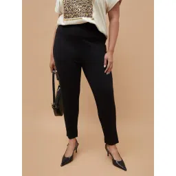 Nexus By Lifestyle Black Regular Fit Trousers-picture-26