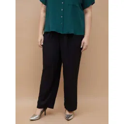 Nexus By Lifestyle Black Regular Fit Trousers-picture-23