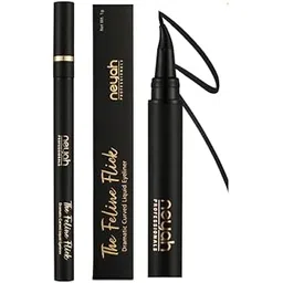 Neyah Feline Flick Arc Eyeliner | Intense Black Liquid Eyeliner | Smudge-Proof, Long-Lasting & Quick-Dry Formula-picture-17