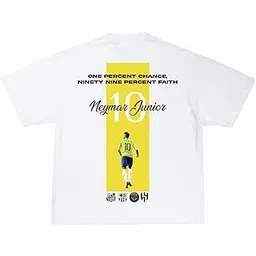 Neymar Jr. Black Unisex T-Shirt ? Soft Cotton Blend Short Sleeve Football Tee for Men & Women, Iconic Soccer Star Design, Comfortable Fit, Casual Crew Neck Shirt for Fans & Sports Lovers (M)-picture-12