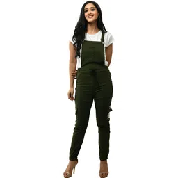 neysa Women Green Dungaree-picture-12