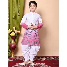 NFC CREATION Boys Embroidered Regular Thread Work Kurta with Patiala-picture-12