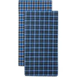nfd STITCHED LUNGIES // CLOSED LUNGIES 100% Pure cotton lungis for Men, Set of 2(Multi Colour) Assorted Checks 2 Meter Item Name-picture-39