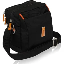 nfi essentials Men's Sling Bag Stylish Cross Body Travel Office Business Messenger Bag for Men Women (Black)-picture-17