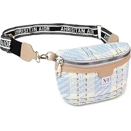 NFI essentials Waist Chest Bag for Women Belt Sling Pouch Crossbody Unisex Crossover Fanny Pack One Side Travel Handy Hiking Zip Bag Multipurpose Canvas Adjustable Thick Strap Shoulder Money Phone Bag-picture-27