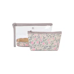 NFI Essentials Women's Floral Cosmetic Travel Makeup Pouch (Pack of 2)-picture-25