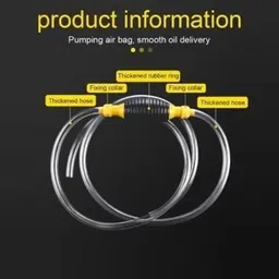 nh world Fuel Transfer Pump High Pump for any Non Corrosive Liquid+2.4Mtr Pipe(NUT LOCK) Magnetic Aquarium Cleaner image 5