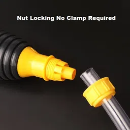 nh world Fuel Transfer Pump High Pump for any Non Corrosive Liquid+2.4Mtr Pipe(NUT LOCK) Magnetic Aquarium Cleaner image 4