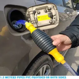 nh world Fuel Transfer Pump High Pump for any Non Corrosive Liquid+2.4Mtr Pipe(NUT LOCK) Magnetic Aquarium Cleaner image 2