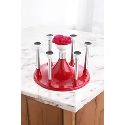 nhb boutique Elegant Plastic/Stainless Steel Glass & Spoon Stand Glass Rack/Holder Plastic, Stainless Steel Glass Holder-picture-41