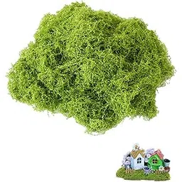 NHCDFA 100g Artificial Grass for Decoration, Fake Grass, Artificial Grass, Artificial Moss for Indoor Plant Pots for Craft Fake Green Plants for Garden Office New Year Home Decoration Landscaping-picture-28