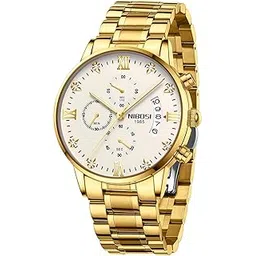 nibosi Watch for Men Fashion Business Men Watches Ultra-Thin Waterproof Chronograph Quartz Watches with Stainless Steel Band-picture-54