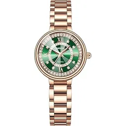 nibosi Women Watches Analog Quartz Stainless Steel Rose Gold Luxury Elegant Diamond Watch for Ladies Stylish Waterproof Small Wrist Watch-picture-43