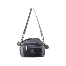 NICE PURSE Men Colourblocked Structured Sling Bag-image-4