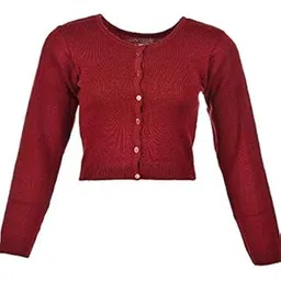 nice wonder Women's Winter Warm Saree Blouse Full Sleeve-picture-53