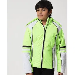 nick & jones Colourblock Quilted Jacket with Zipper Pockets-picture-44