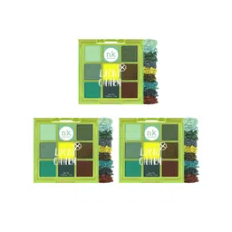 Nicka K Set of 3 Pop Neon Nine Color Eyeshadow Palette - Lucky Charm-picture-19