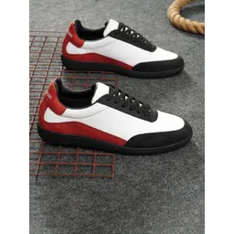 NICO NERINI Men Colourblocked Leather Sneakers-picture-26