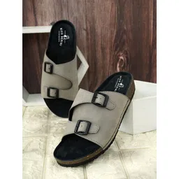 NICO NERINI Men Lightweight Leather Comfort Sandals image 1